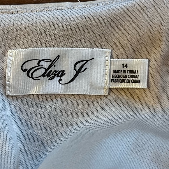 Eliza J Women’s fringed sequin long sleeve cocktail party dress size 14 - Picture 6 of 9